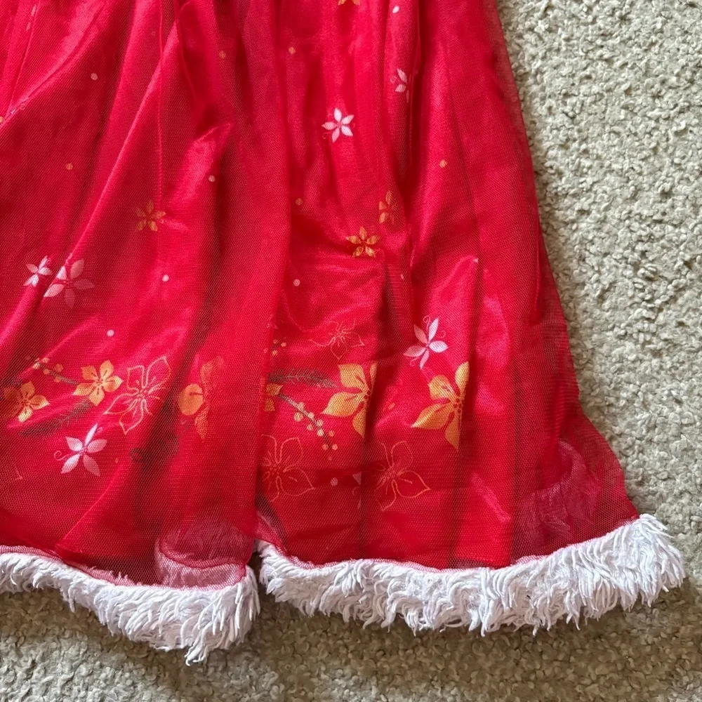 Disney Princess Little Girls Fantasy Gown Sz 6 Christmas Red Jasmine Cinderella - Picture 5 of 8